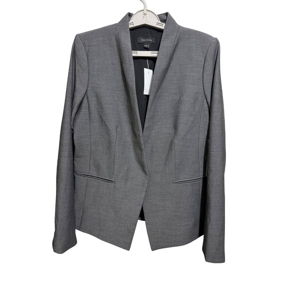 Ann Taylor Jackets & Blazers - Ann Taylor The CutAway Blazer Women 6‎ Gray Careerwear Professional Workwear NWT